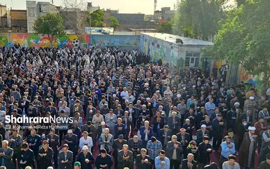 نماز عید سعید فطر مهاجران افغانستانی در محله گلشهر