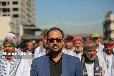 استقبال از طولانی‌ترین کاروان پیاده‌روی اربعین در مشهد مقدس