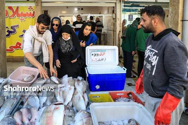 گزارش تصویری |  بازار ماهی فروشان در شهرک عرب‌های مشهد