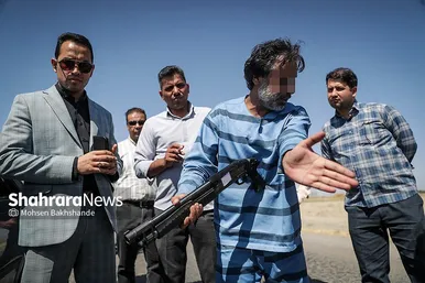 گزارش تصویری | بازسازی صحنه قتل در حوالی سالارآباد