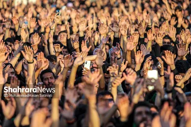 تصاویری از آئین خیمه سوزان عصر عاشورا در مشهد