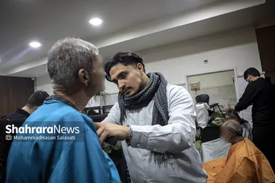 پویش قیچی طلایی در گرمخانه شهرداری