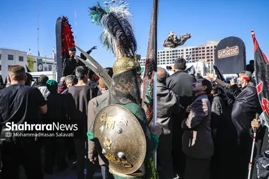 گزارش تصویری | اجتماع عزاداران فاطمی و تشییع پیکر مطهر ۱۳ شهید گمنام دوران دفاع مقدس در مشهد