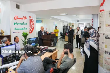 بازدید اعضای شورای اسلامی شهر مشهد از روزنامه شهرآرا