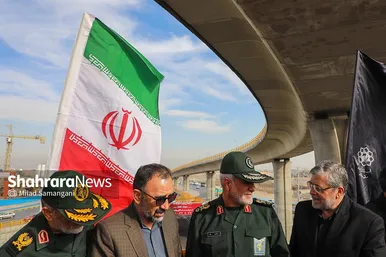 آیین بهره‌برداری از تقاطع چهارسطحی آزادگان مشهد