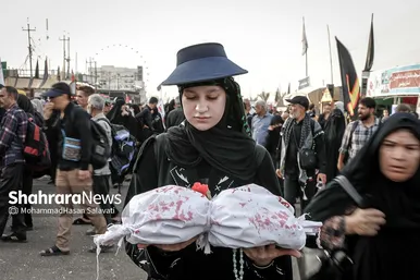 گزارش تصویری | در مسیر کربلا، به یاد کودکان غزه