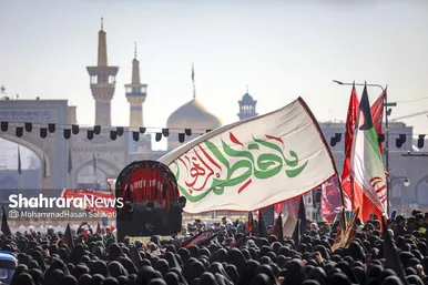 گزارش تصویری | اجتماع عزاداران فاطمی و تشییع پیکر مطهر ۱۳ شهید گمنام دوران دفاع مقدس در مشهد