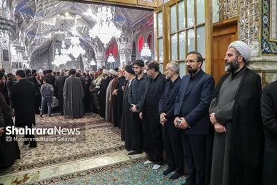 مراسم بزرگداشت شهدای خدمت در حرم مطهر رضوی