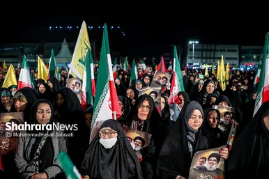 گزارش تصویری | اجتماع مردمی «بیعت با نصرالله» در مشهد