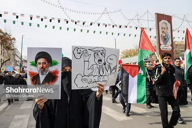 گزارش تصویری | راهپیمایی روز قدس ۱۴۰۴ در مشهد-۲