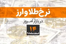 قیمت طلا، قیمت سکه، قیمت دلار و ارز امروز در مشهد ۱۴ اسفند ۹۸