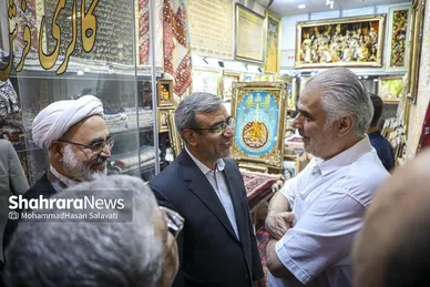 گزارش تصویری | آئین بهره‌برداری از بازار تاریخی فرش مشهد و مسیر تشرف به حرم مطهر رضوی و ۱۷ پروژه عمرانی منطقه ثامن