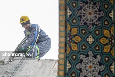 مراسم آغاز عملیات احداث رواق مبارک امیرالمومنین علیه السلام در حرم رضوی