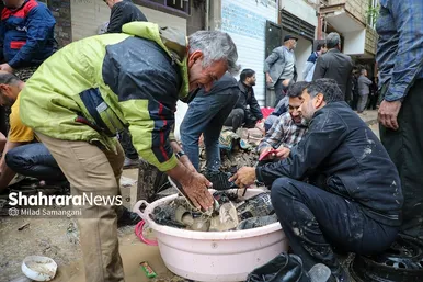 عکس‌هایی از خیابان سپاه در محله سیدی مشهد ۴۸ ساعت پس از سیل