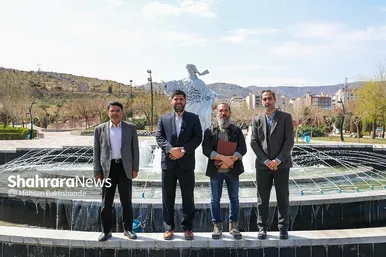 آیین رونمایی از المان «مرغ باغ ملکوت»