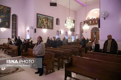 مراسم سال نو میلادی در کلیسای «تارگمانچاتس» تهران