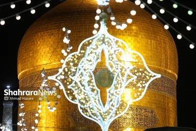 حال و هوای حرم مطهر رضوی در شب میلاد امام رضا(ع)