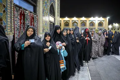 آخرین ساعات رای گیری انتخابات در مشهد مقدس
