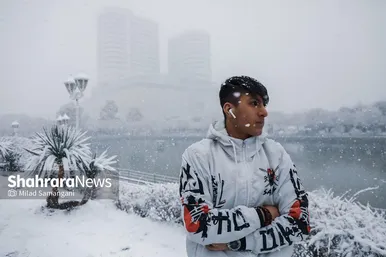 بارش برف در مشهد