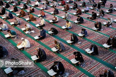 محفل بزرگ قرائت قرآن در حرم مطهر رضوی