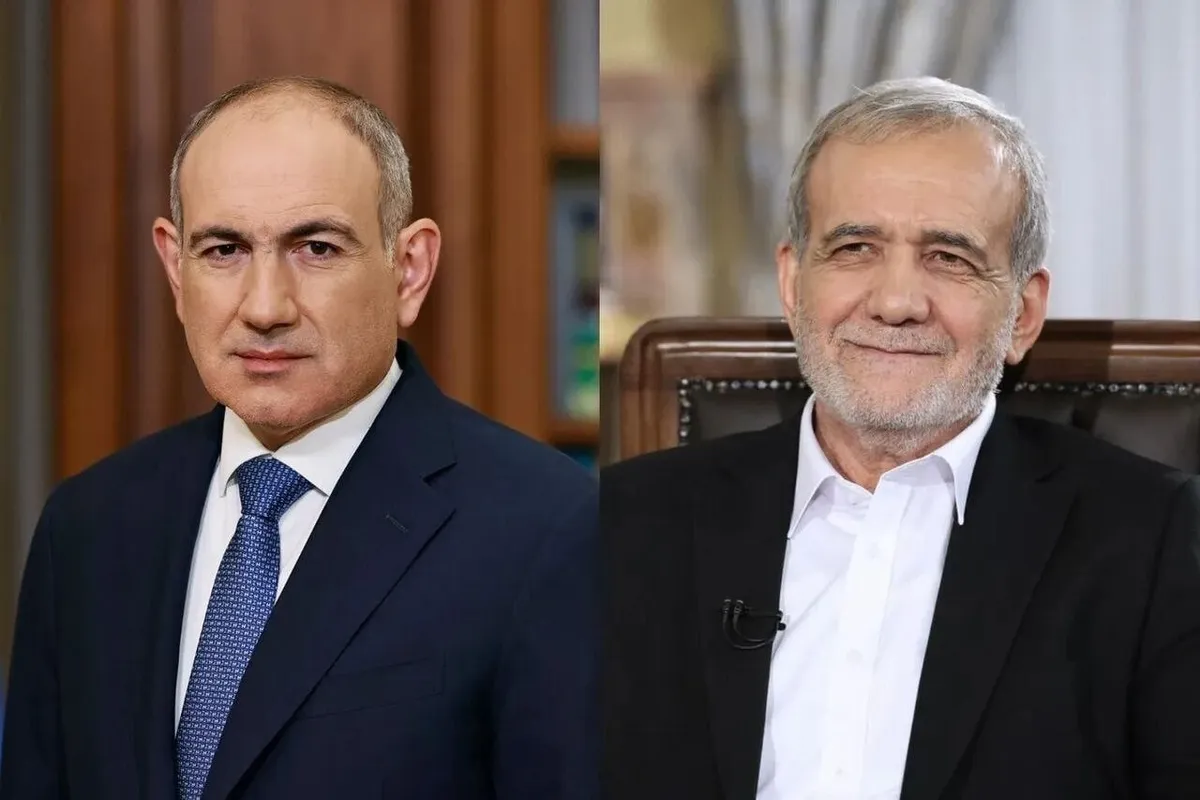 گزارش تلفنی پاشینیان به پزشکیان درباره مذاکره با آذربایجان در واشنگتن
