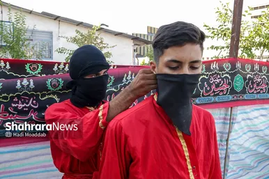 آیین خیمه سوزان عصر عاشورا در مشهد