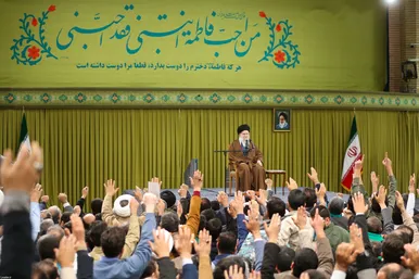 گزارش تصویری | دیدار هزاران نفر از مداحان و ستایشگران اهل بیت(ع) با رهبر انقلاب اسلامی