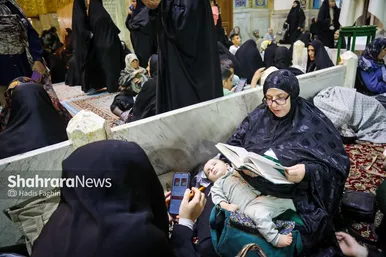 گزارش تصویری | حال و هوای حرم مطهر رضوی در شب میلاد پیامبر اکرم