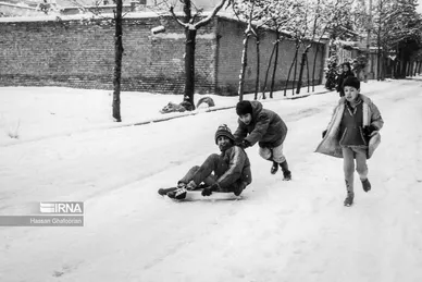 عکس‌هایی از برف سال ۱۳۴۲