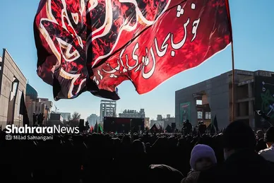 اجتماع عزاداران فاطمی و تشییع پیکر ۱۲ شهید گمنام دفاع مقدس و ۲ شهید حادثه تروریستی راسک در مشهد