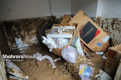 عکس‌هایی از خیابان سپاه در محله سیدی مشهد ۴۸ ساعت پس از سیل