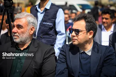 گزارش تصویری |بهره‌برداری از اتصال بزرگراه شهید سلیمانی به بلوار نماز، ۸۱ دستگاه ون و احداث مسیل اقبال