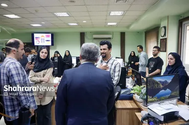 گزارش تصویری | بازدید محمدرضا قلندر شریف شهردار مشهد از موسسه فرهنگی شهرآرا