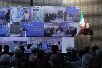 مراسم افتتاح بزرگترین تصفیه‌خانه فاضلاب پیشرفته کشور در مشهد