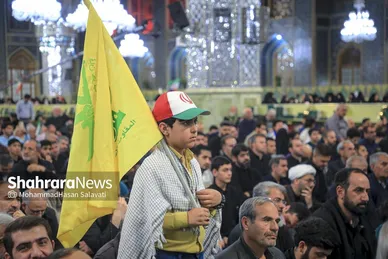 گزارش تصویری | مراسم چهلمین روز شهادت رهبر شهید انقلاب اسلامی در حرم مطهر رضوی