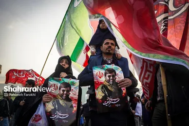 گزارش تصویری | مراسم تشییع پیکر مطهر شهید مدافع امنیت «مهدی ظریف» در مشهد ۳