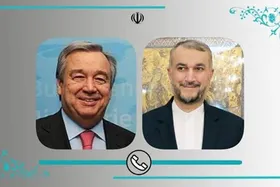 تماس تلفنی امیرعبداللهیان و گوترش | اوضاع انسانی و امنیتی در افغانستان بسیار نگران کننده است