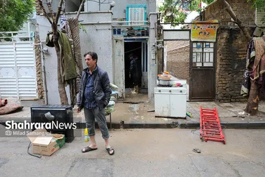 عکس‌هایی از خیابان سپاه در محله سیدی مشهد ۴۸ ساعت پس از سیل