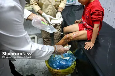 بخش سوختگی بیمارستان امام رضا (ع) مشهد در شب چهارشنبه‌سوری