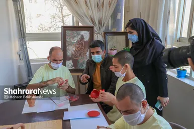 بازدید جواد فروغی مدال آور المپیک ۲۰۲۰ توکیو از آسایشگاه شهید بهشتی مشهد‎‎