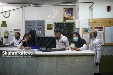 بخش سوختگی بیمارستان امام رضا (ع) مشهد در شب چهارشنبه‌سوری