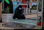 زیارت پدر در کرمان | حضور فرزندان بر مزار حاج قاسم سلیمانی + تصاویر