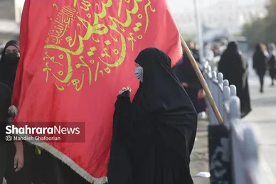 پیاده‌روی جاماندگان اربعین حسینی در مشهد