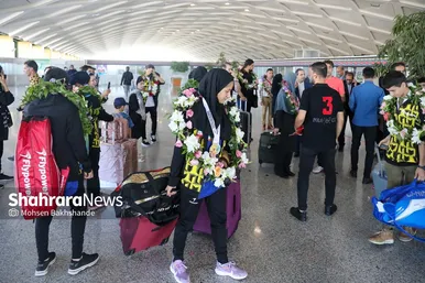 مراسم استقبال از قهرمانان نوجوان بدمینتون آسیا