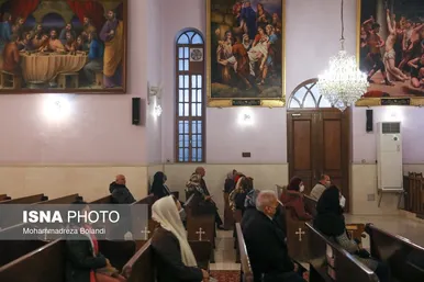 مراسم سال نو میلادی در کلیسای «تارگمانچاتس» تهران