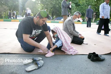 اقامه نماز عید سعید فطر در حرم مطهر امام رضا(ع)