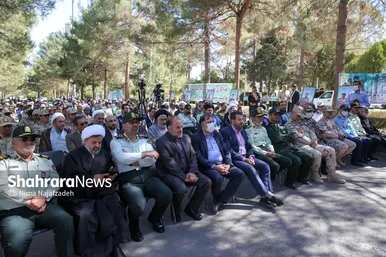 غبارروبی گلزار شهدای فراجا در مشهد
