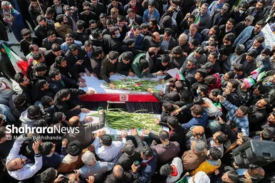 تشییع پیکر دو دانشجوی شهید حافظ امنیت در دانشگاه فردوسی