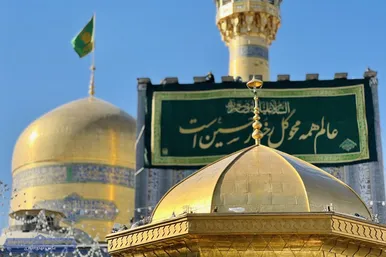 عکس‌هایی از گل‌آرایی حرم مطهر رضوی به مناسبت اعیاد شعبانیه