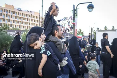 گزارش تصویری | مراسم خیمه سوزان عصر عاشورا در مشهد